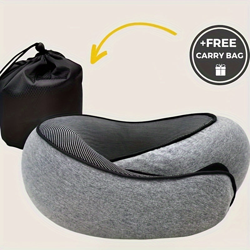 Soft U-Shaped Travel Pillow – Durable Neck Support for Airplane Travel