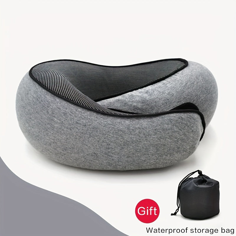 Soft U-Shaped Travel Pillow – Durable Neck Support for Airplane Travel