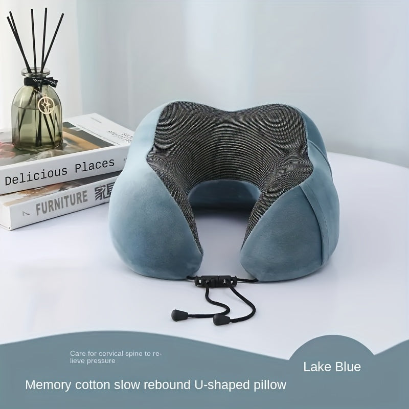 GloVoyage™ U-Shaped Travel Pillow – Portable Neck & Spine Support