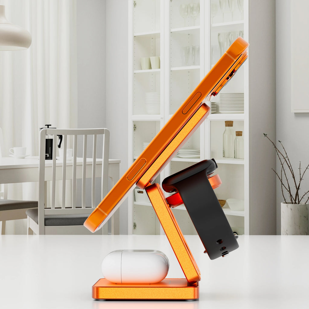 GloVoyage Qi2.2 25W 3-in-1 Magnetic Wireless Charging Station