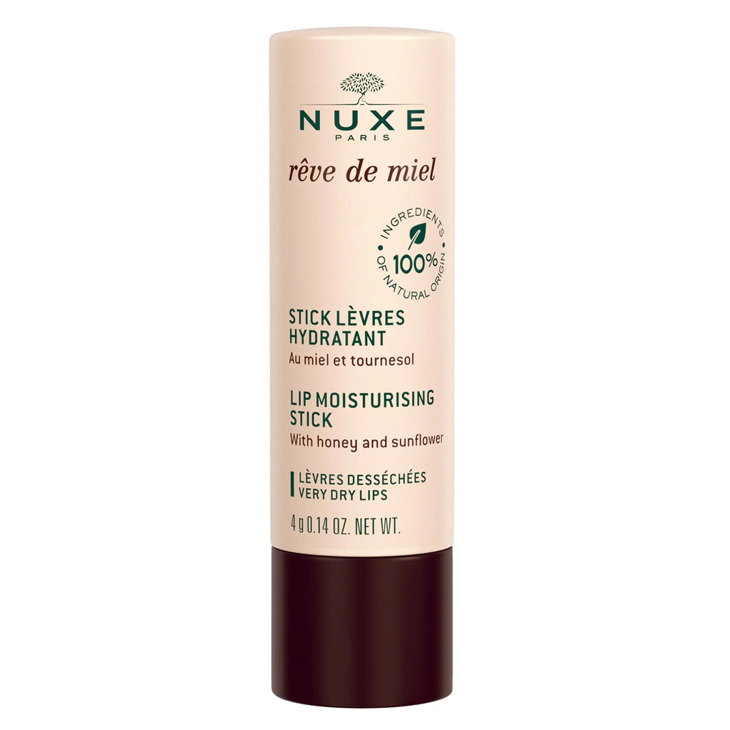 NUXE Rêve de Miel Lip Stick - 100% Natural Organic Moisturizer for Cracked & Dry Lips With Shea Butter & Vitamin E 0.14 Oz