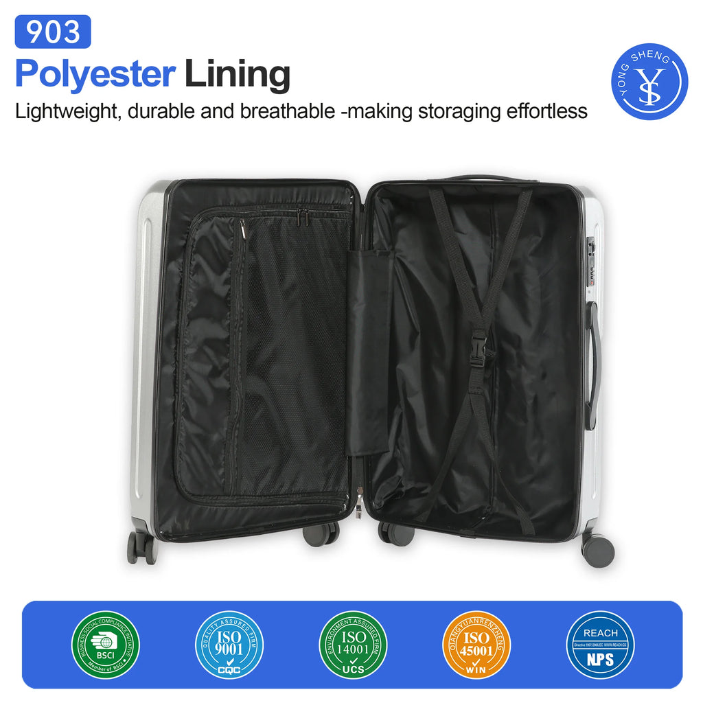 GloVoyage 20 Inch Ultra-Lightweight Carry On Suitcase - Airline Approved  Spinner Luggage