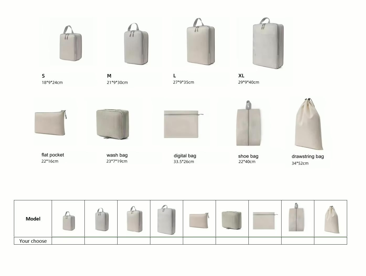 GloVoyage™ 7-Piece Premium Compression Packing Cube Set – Space-Saving Travel Organizers