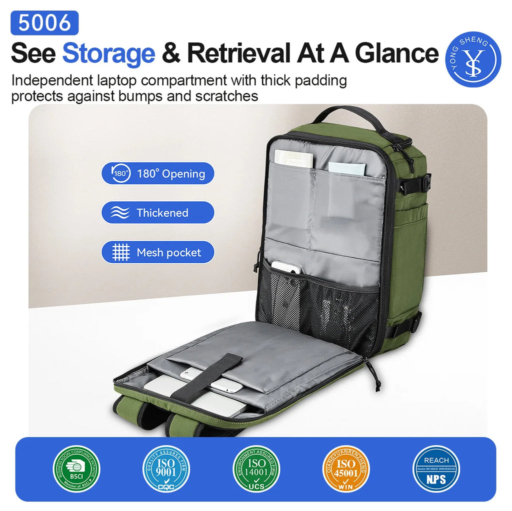 GloVoyage Expandable Travel Backpack