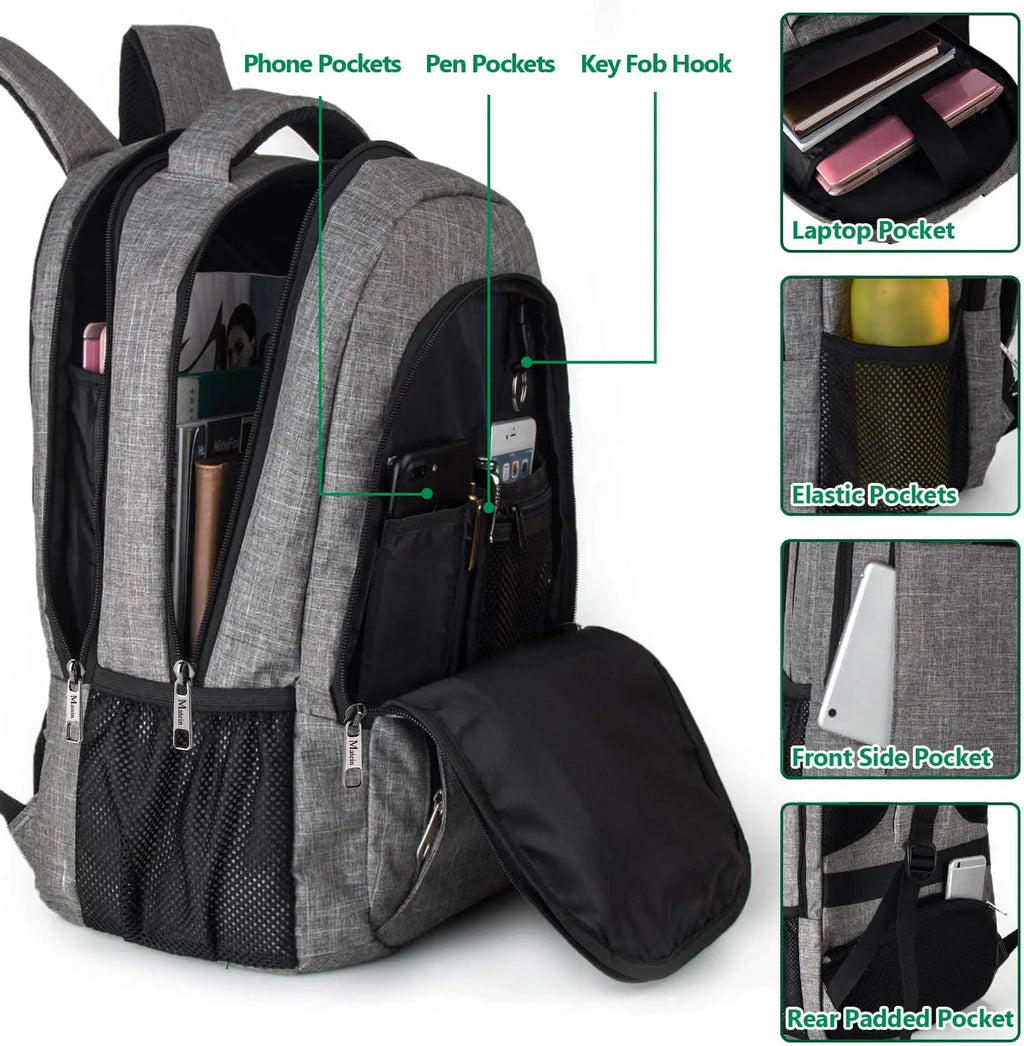 Slim Anti-Theft Laptop Travel Backpack