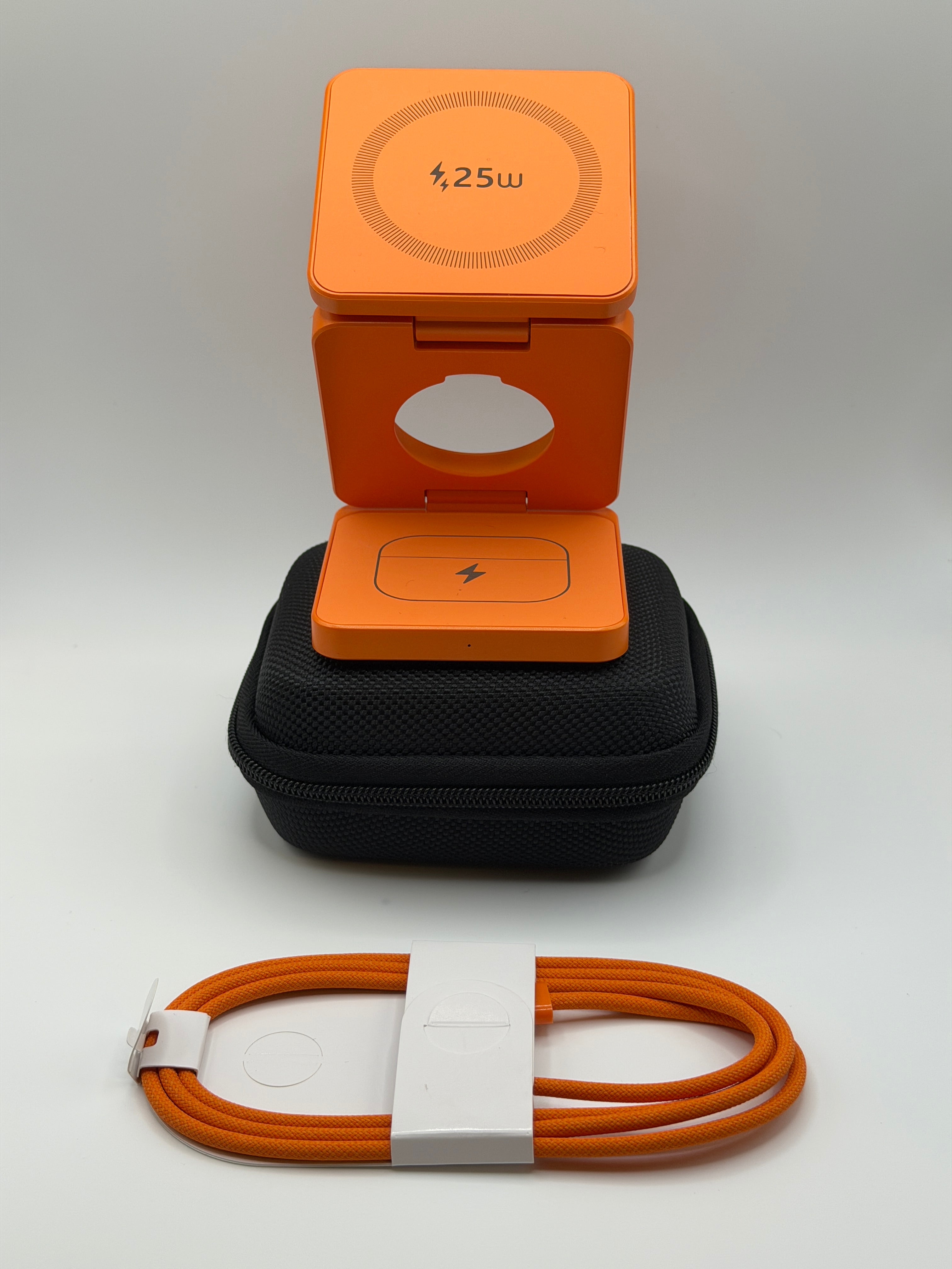 GloVoyage Qi2.2 25W 3-in-1 Magnetic Wireless Charging Station