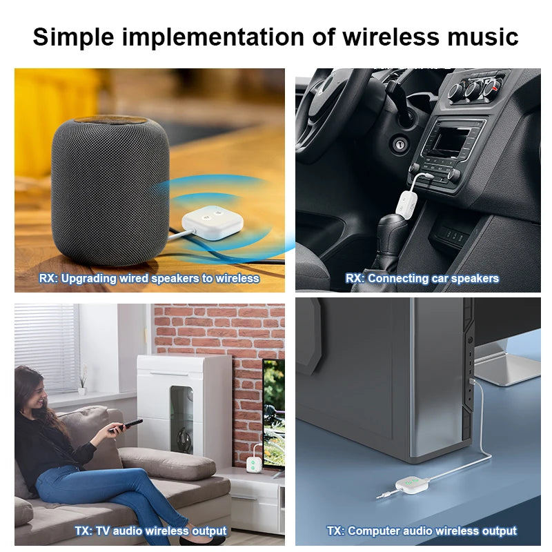 GloVoyage™ 2-in-1 Bluetooth 5.3 Audio Adapter