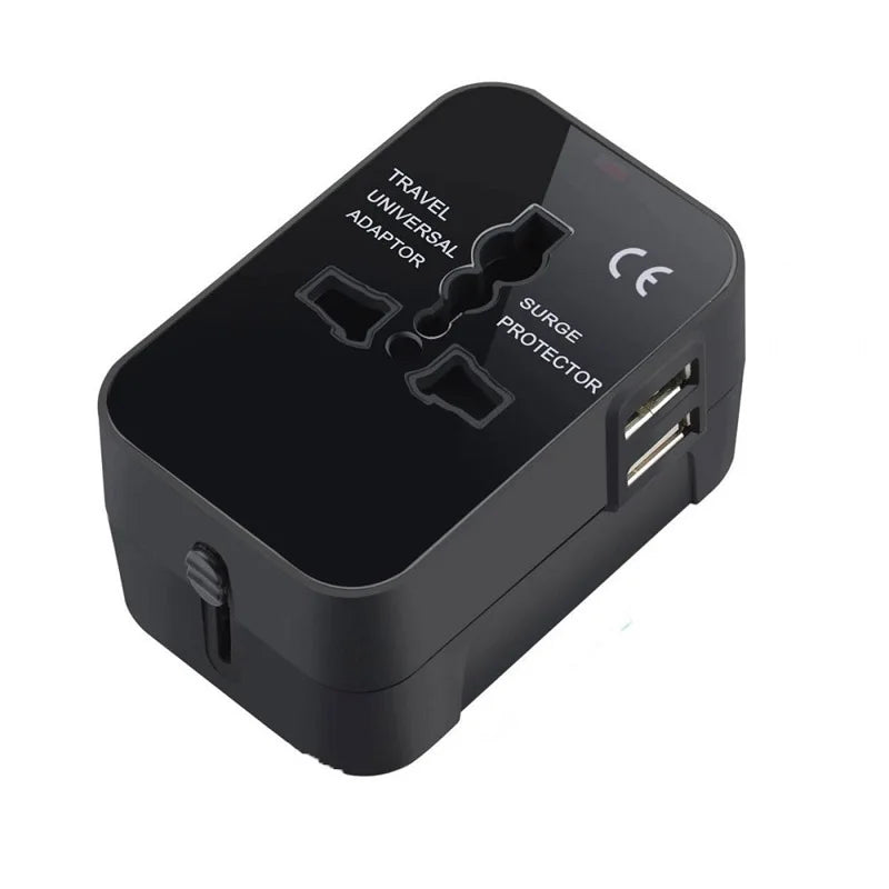 Melery™ Universal Worldwide Travel Adapter with Dual USB Charging Ports