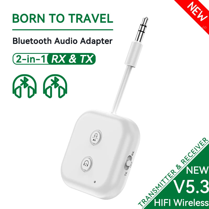 GloVoyage™ 2-in-1 Bluetooth 5.3 Audio Adapter