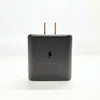 GLOVOYAGE™ 45W GaN fast charger in black with a compact design and USB-C power delivery for phones and laptops.